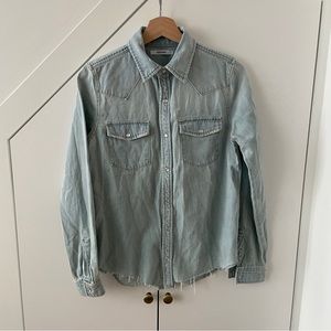 GRLFRND | Lauren Western Denim Button Up Shirt